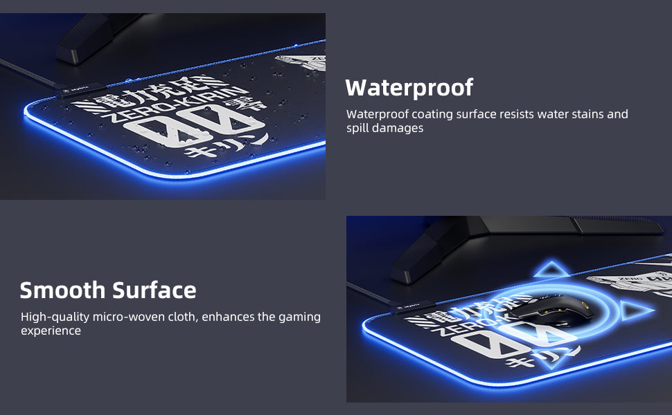 Mytrix Zero-Kirin RGB Gaming Mouse Pad, LED Soft Extended Large Office Mouse Pad, Anti-Slip Rubber Base, Keyboard Mouse Mat - Black Mytrix Zero-Kirin RGB Gaming Mouse Pad, LED Soft Extended Large Office Mouse Pad, Anti-Slip Rubber Base, Keyboard Mouse Mat - Black